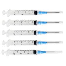 100Pack 3mL (3cc) Disposable Sterilized Syringe, Luer Lock ...