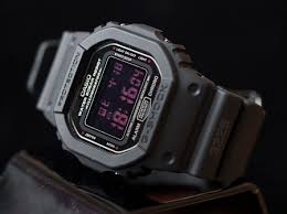 In addition to the band, even the watch's buttons are ion plated to a black finish. Official Malaysia Warranty Casio G Shock Dw 5600ms 1 Black Men S Resin Red Lcd Standard Digital Watch