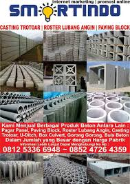 Bahan baku kayu dari dulu sampai sekarang masih cukup populer untuk pembuatan bangunan ataupun aneka furniture. Jual Casting Trotoar Roster Lubang Angin Paving Block Balikpapan Kalimantan Timur Indonesia Culvert Paving It Cast