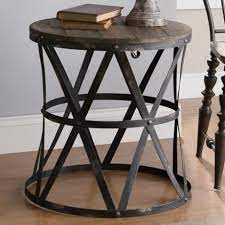 Get free shipping on qualified rustic table lamps or buy online pick up in store today in the lighting department. Crestview Collection Industrial Side Table 3k665 Lamps Plus Rustic End Tables Rustic Side Table Rustic Modern Side Table