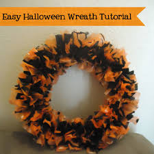 Use green florist wire to attach the garland to the wreath. Easy And Frugal Halloween Wreath Tutorial Holidappy