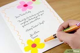 Add photos and your own message. How To Make A Homemade Teacher S Day Card 7 Steps With Pictures