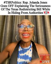 Earlier this week, Texas Republicans voted for the arrest of those who fled  in an attempt to block a plan that would redraw the electoral boundaries.  Texas Representatives Jolanda Jones and Ron