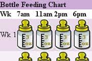 baby toddler bottle feeding and routines