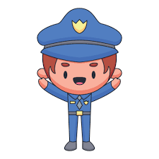 Copyrights and trademarks for the cartoon, and other promotional materials are held by their. Policeman Cartoon Doodle Hand Drawn Concept Vector Kawaii Illustration 2161070 Vector Art At Vecteezy