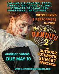 📣 Calling all performers! We're hiring 9 people this summer to join the  ensemble of New Earth Bandits 2 🌀 If werking with SNAFU sounds fun to you,  send us a low