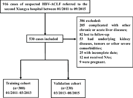 flow chart of patients selection chb chronic hepatitis b