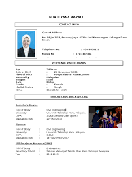 Semasa sidebar resume menyoroti butiran hubungan pusat resume. Contoh Resume From Anis Malaysia Schools