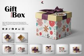 Custom gift boxes are a great way to encourage repeat purchase that build brand loyalty and a 68% of shoppers agree that a custom gift box design makes your product and brand feel upscale. Gift Box Mockup 6k Design Cuts