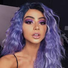 Make And Hair Makeup Gloss Glowmakeup Hairstyle Purplehair Colorhair Iloveitaly Girlstyle Trend Trendy Hair Hai Cabelo Roxo Cabelo Lindo Cabelo