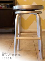 Cap our stylish spin counter or bar stools with an added layer of comfort. Msn Hearts Giveaway Aluminum Spin Stools Sarah Hearts