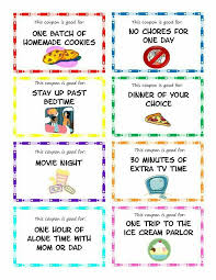 Good Behavior Coupons Kids Rewards Printables Kids Chores For Kids