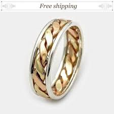 Men S Wedding Ring Gold Twist Ring Gift Jewelry Ring Etsymktgtool Http Etsy Me 2a7h4mf Silver Wedding Bands Gold Wedding Band Wedding Rings