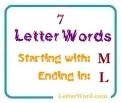 According to the 1940 census, lewis was the most common last name beginning with the letter 'l', followed by lee and long. Seven Letter Words Starting With M And Ending In L Letterword Com