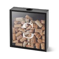 Drop box) is handmade of pinewood and stained with either classic black or bombay mahogany. Personalized Wine Cork Display Shadow Box Stamped Buy Online In Guatemala At Guatemala Desertcart Com Productid 60115785