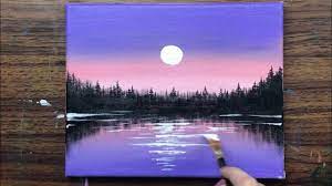 Diy oil painting paint by number kits for adults kids beginners with paintbrushes and acrylic paints sunset sailboat sea scenery walmart canada. Easy Sunset Acrylic Painting For Beginners Step By Step Sunset Acrylic Painting Ideas For Beginners Youtube