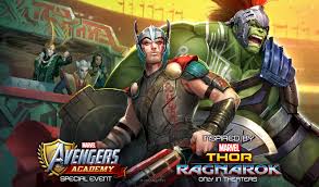 Thor Ragnarok Avengers Academy Key Art David Nakayama On Artstation At Https Www Artstation Com Artwork Lqr Marvel Avengers Academy Marvel Academy Avengers