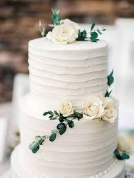 Two of the tiers were vanilla cake with cream cheese. Refreshing Green And White Wedding Color Inspirations Green Wedding Cake Simple Wedding Cake White Wedding Cakes