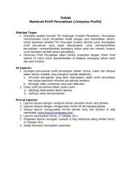 Check spelling or type a new query. Tugas Membuat Profil Perusahaan Company Profile