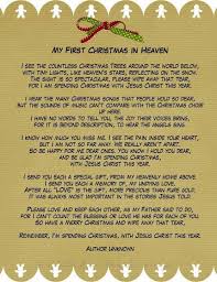 Pin By Samantha Halpin On Fav Christmas In Heaven Christmas Poems My First Christmas