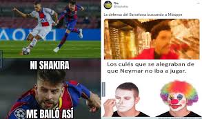 Psg recibe a barcelona online, en vivo y en directo desde el parque de los príncipes por los octavos de la liga de campeones. Memes Barcelona Vs Psg 1 4 De Champions Ridiculo Historico Mediotiempo