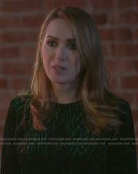 WornOnTV: Tess's green zebra patterned dress