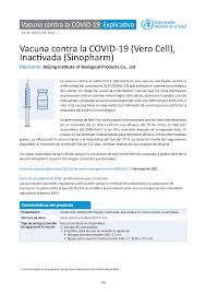 The sinopharm vaccine is the first in china to be approved beyond emergency use. Https Www Who Int Docs Default Source Coronaviruse 21204 Spanish Sinopharm Vaccine Explainer Pdf Sfvrsn E7507eb4 19 Download True