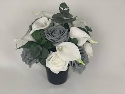 Maybe you would like to learn more about one of these? Artificial Calla Lily Grave Pot Flowers Artificial Funeral Flowers