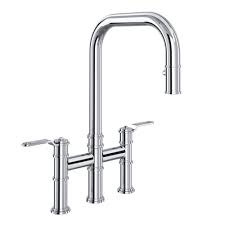 They allow you to quickly scrape dirt dishes and save you precious seconds per dinnerware and cookware. Perrin Rowe Armstrong Pull Down Bridge Kitchen Faucet With U Spout Wayfair