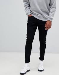 Black Acid Wash Jeans Mens New Look Skinny Jeans In Black Wash Black Modesens Black Skinny Jeans Men Mens Jeans How To Look Skinnier