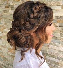 One timeless look is a large, chunky braid that works its way from the side of the head across if you want to do an updo with your short hair, here's a step by step guide to help you style this chic short hairstyle for women. Messy Updos For Long Hair Novocom Top