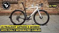 Building an ULTRALIGHT custom Specialized AETHOS S-Works with INVISIBLE  CABLE ROUTING!
