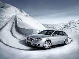 Audi A4 In Mountain Snow Hd Wallpapers Ultra Hd Car Wallpapers Audi Audi A4 Snow Mountain