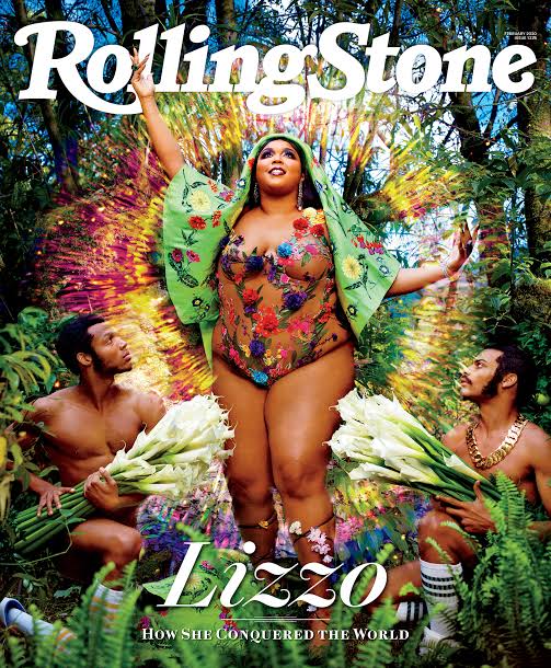 Image result for lizzo on the cover of rolling stone"