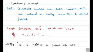 Third example is 2, the only even prime number. Prime Composite And Co Prime Number In Number System Youtube