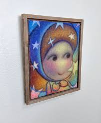 We are over here getting ready for Eric Joyner's new solo show “Looking  Sideways” opening Saturday July 19th, 7-11pm 🥳 🖼️☝️“Enigmatic Mutant” Oil 