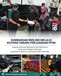 Kumpulan yang diketuai pengarah unit tindakan khas persatuan pengguna islam malaysia (ppim), yusuf azmi, turut disertai walau bagaimanapun, pihak chevron bersetuju untuk mengadakan perbincangan dengan mangsa, dan wakil ppim pada masa dan tarikh yang akan ditetapkan kelak. Sumbangan Rm5 000 Melalui Kutipan Tabung Perjuangan Ppim Kepada Keluarga Mangsa Maut Rempuhan Pemandu Mabuk Ppim 05 06 2020 Ppim