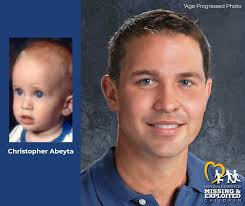 The National Center for Missing & Exploited Children (NCMEC) has released  an age-progressed image of Christopher Abeyta, showing what he may look  like today at 39 years old, in hopes of sparking