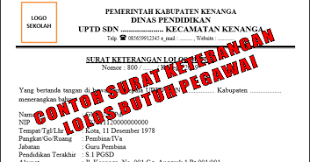 Siapa yang pernah diminta untuk membuat surat untuk kakak kelas atau kakak osis? Contoh Surat Keterangan Lolos Butuh Lepas Pegawai