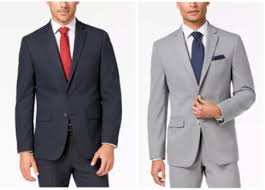 Offering the very best in contemporary craftsmanship and modern design, our men's slim fit suits will ensure that you achieve a streamlined silhouette. Macy S Van Heusen Men S Slim Fit Suits From 49 99 Reg 395