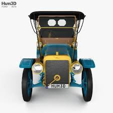3d Model Of Ford Model K Touring 1906 Ford Models Touring 3d Model
