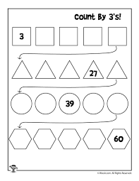 Count By 3 S Worksheet Woo Jr Kids Activities Skip Counting Worksheets Counting Worksheets Kindergarten Worksheets Printable