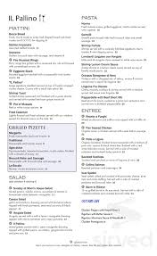 Chicken entrees (lunch) veal entrees (lunch) vegetarian entrees (lunch) seafood entrees (lunch) children's menu (lunch) sides (lunch) dinner menu. Il Pallino Menu In Staten Island New York Usa