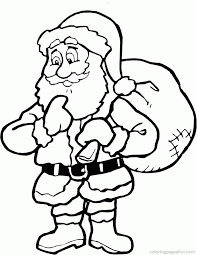 You can now print this beautiful santa claus christmas easy coloring page or color online for free. Christmas Santa Claus Coloring Pages 35 Free Printable Coloring Coloring Home