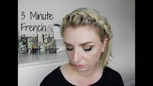 Get the best deals on headband braid hair extensions for your home salon or home spa. 3 Min French Braid Headband For Short Hair Youtube