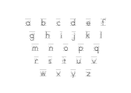 the alphabet lower case learning printable