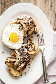 Garlic Shiitake Mushroom Breakfast Toast Recipe Mushroom Breakfast Toast Recipes Breakfast Toast