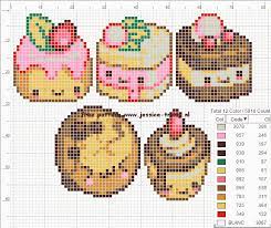 28 w x 82 h. Free Charts Cupcakes Kawaii Cross Stitch Cross Stitch Patterns Cross Stitch