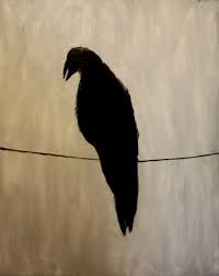 Black Birds In Painting Black Bird Ralph Lecompte Fine Art Black Bird Birds Painting Artist Inspiration