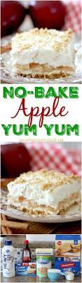 No Bake Apple Yum Yum Recipe Dessert Recipes Apple Recipes Diy Food Recipes